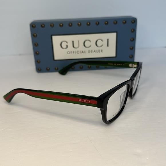 Gucci 💯 - New Authentic GUCCI Demo Rectangular Eyeglasses GG0006O Size ONE SIZE - 9 Thumbnail