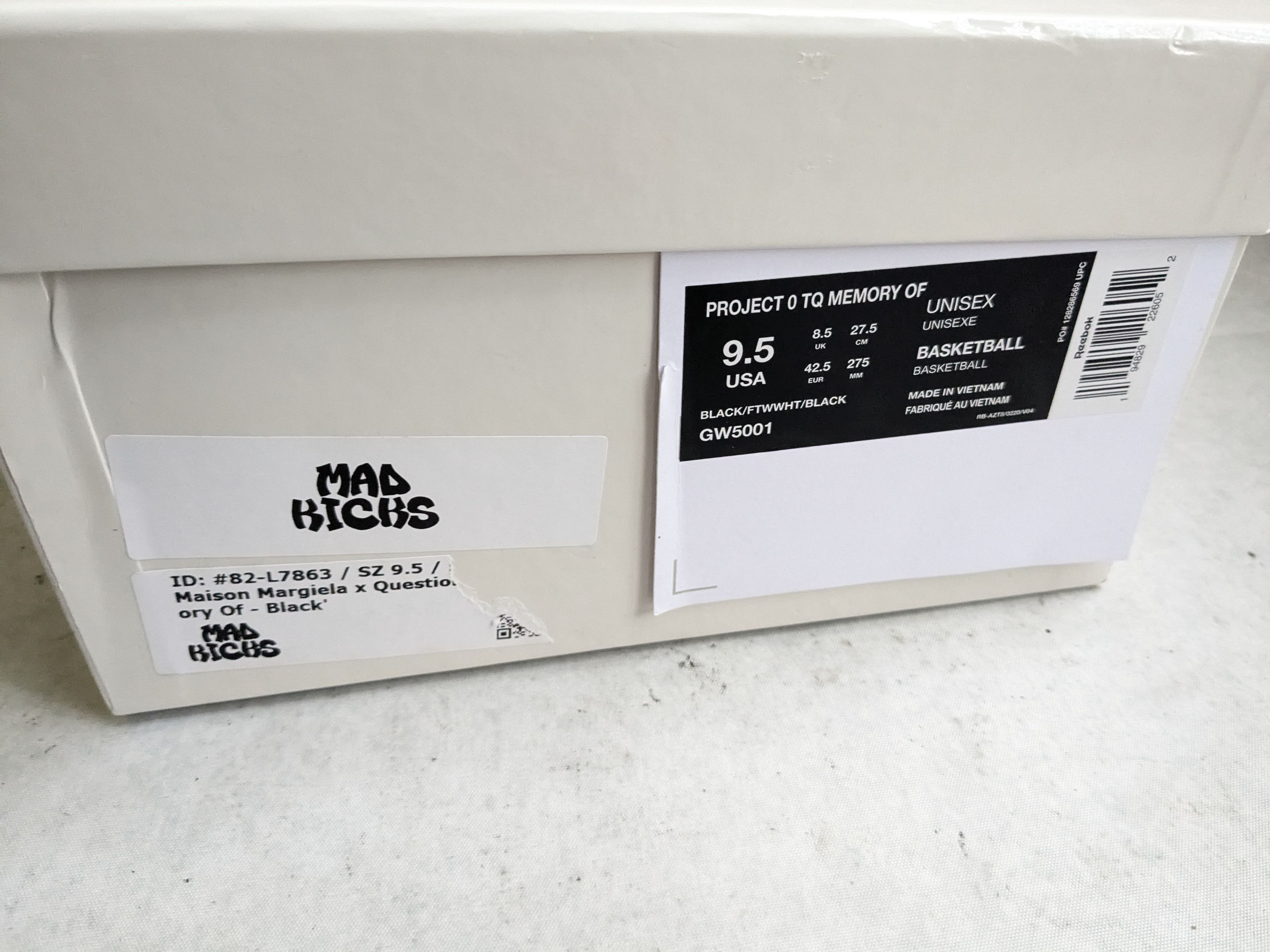 Maison Margiela Maison Margiela x Reebok Question Sneakers Black 9.5 Size US 9.5 / EU 42-43 - 19 Thumbnail