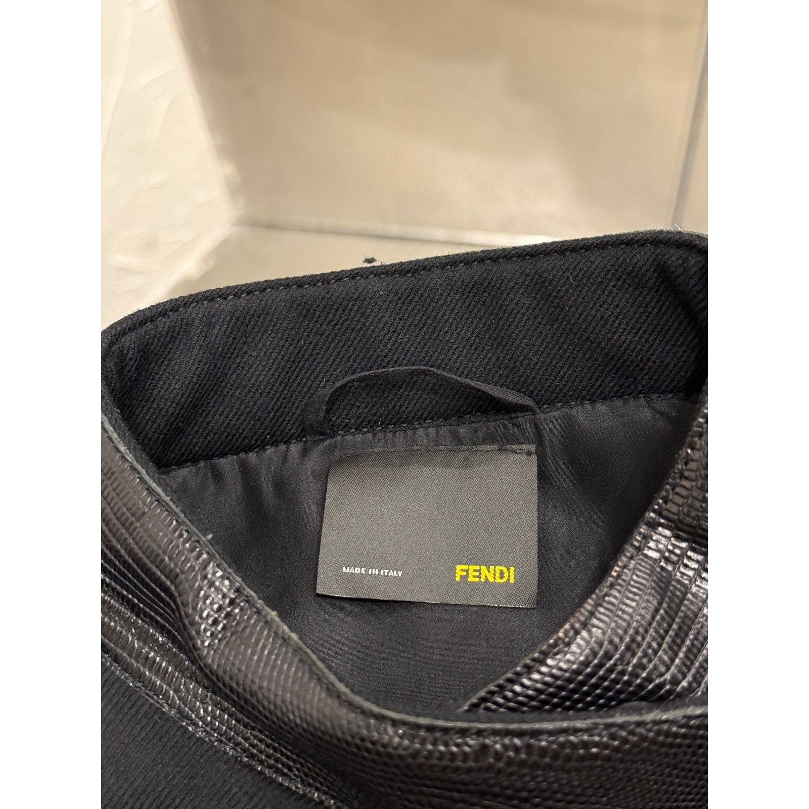 Fendi 2003 Fendi paneled biker jacket with leather details Size M / US 6-8 / IT 42-44 - 6 Thumbnail
