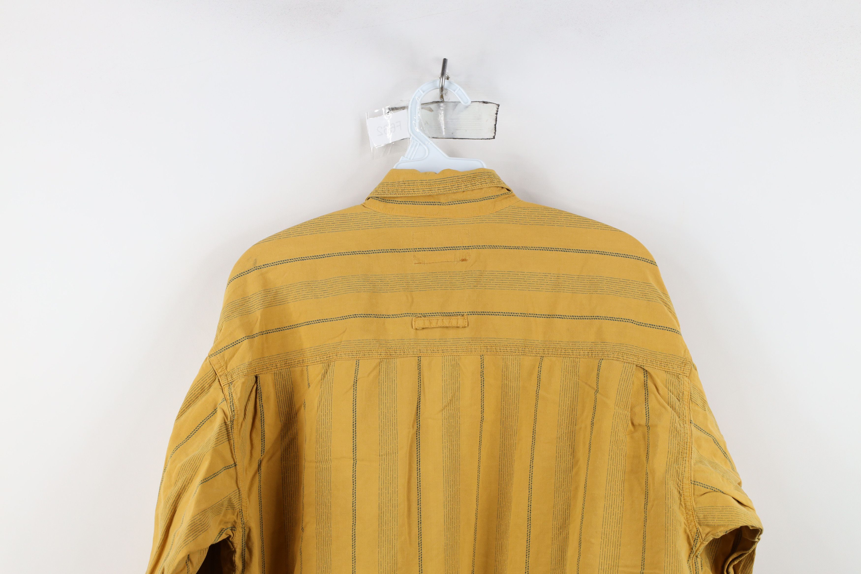 Vintage Vintage 90s Streetwear Big Pocket Striped Button Down Shirt Size US M / EU 48-50 / 2 - 13 Thumbnail