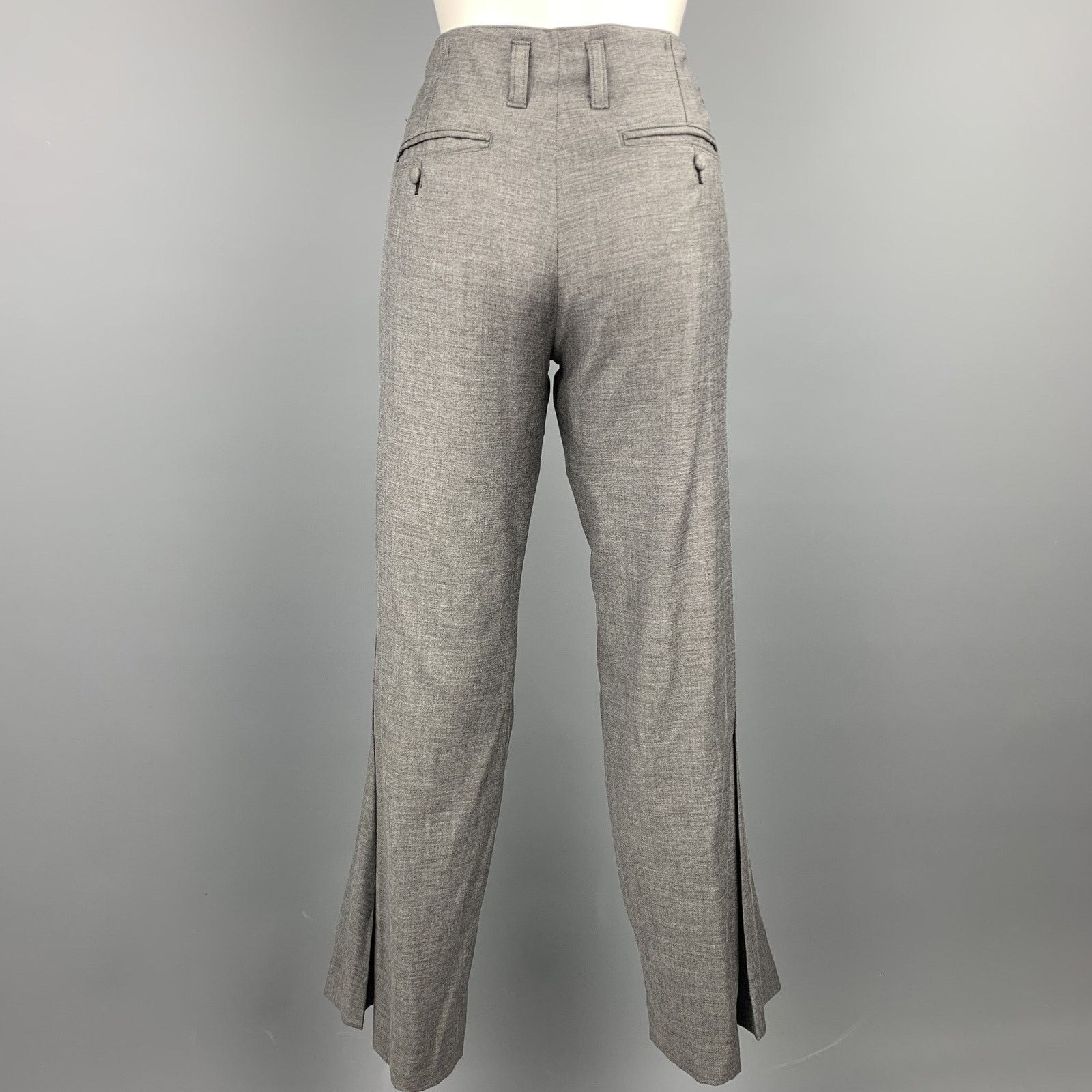 Other Size 30 Grey Heather Polyester Blend Casual Pants Size 30" / US 8 / IT 44 - 3 Thumbnail