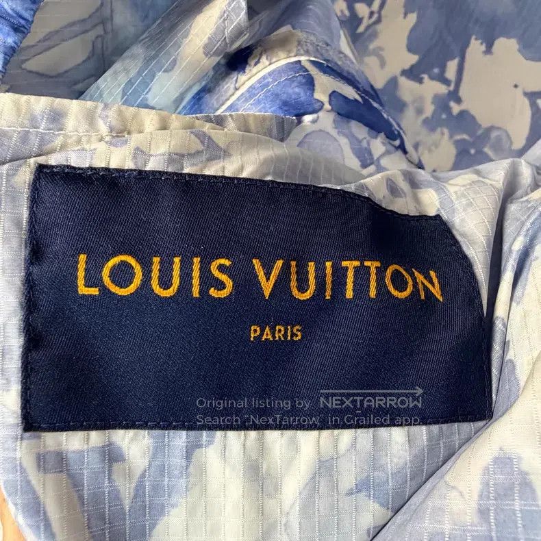 Louis Vuitton Louis Vuitton Ink Logo Printed Hooded Jacket Size US L / EU 52-54 / 3 - 4 Thumbnail