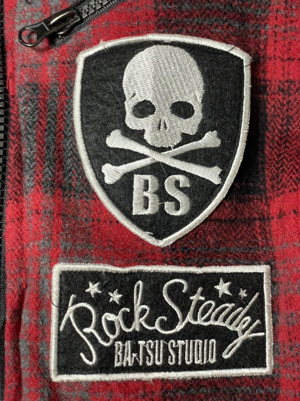 Japanese Brand × Seditionaries × Vintage BA-TSU Studio Rock Steady Leather Varsity Jacket (94) Size US XXS / EU 40 - 11 Thumbnail