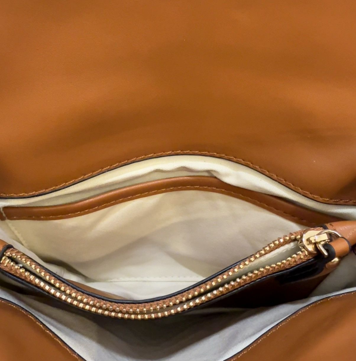 Tory Burch Tory Burch Leather Miller Crossbody Bag Cognac Size ONE SIZE - 7 Thumbnail