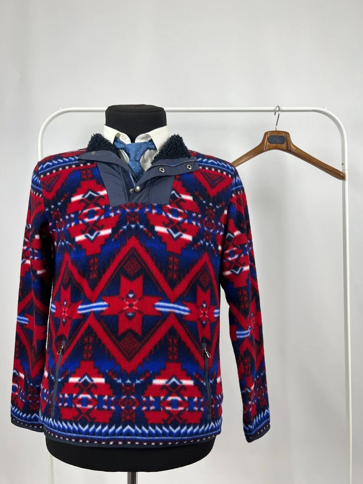 Polo Ralph Lauren Polo Ralph Lauren Aztec Navajo 1/4 Zip Anorak Fleece S-M Size US M / EU 48-50 / 2 - 2 Thumbnail