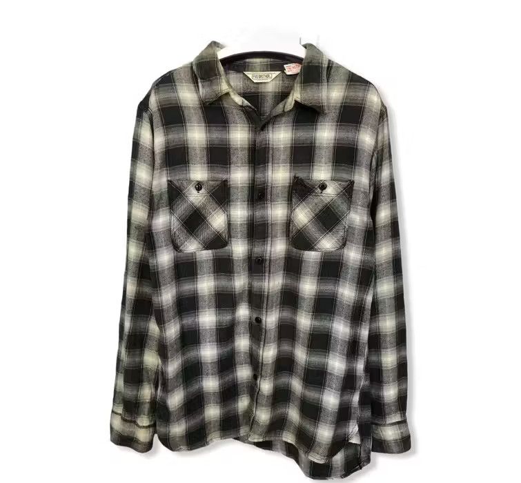 Five Brother Vintage Five Brother Checked Plaid Tartan Flannel Shirt 👕 ...