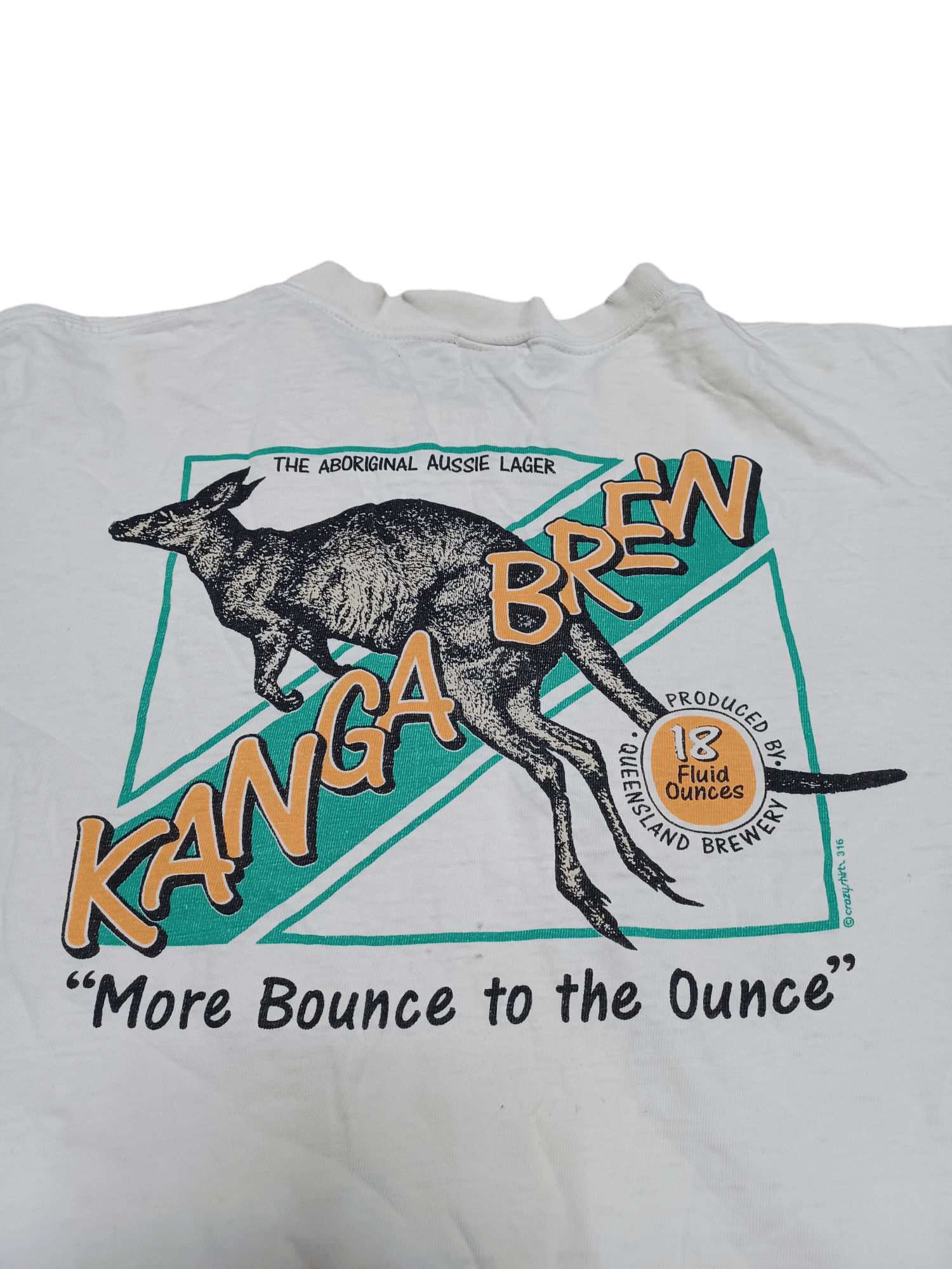 Other VINTAGE CRAZY SHIRTS KANGA BREW HAWAII BEER 90S TEE Size US L / EU 52-54 / 3 - 3 Thumbnail