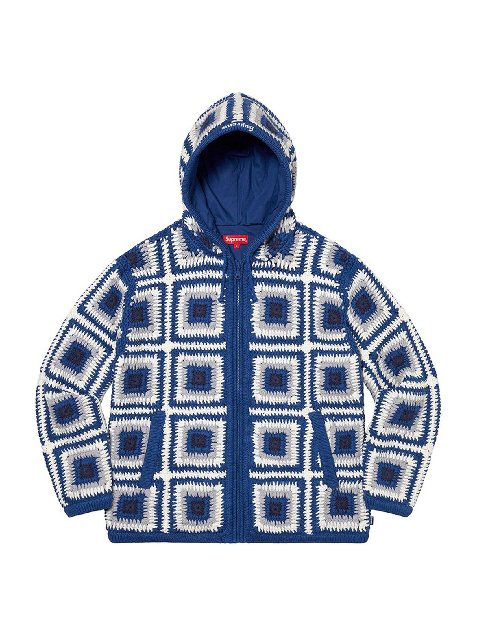 Supreme Supreme Accent Brushed Zip Up Hooded Sweater | Grailed