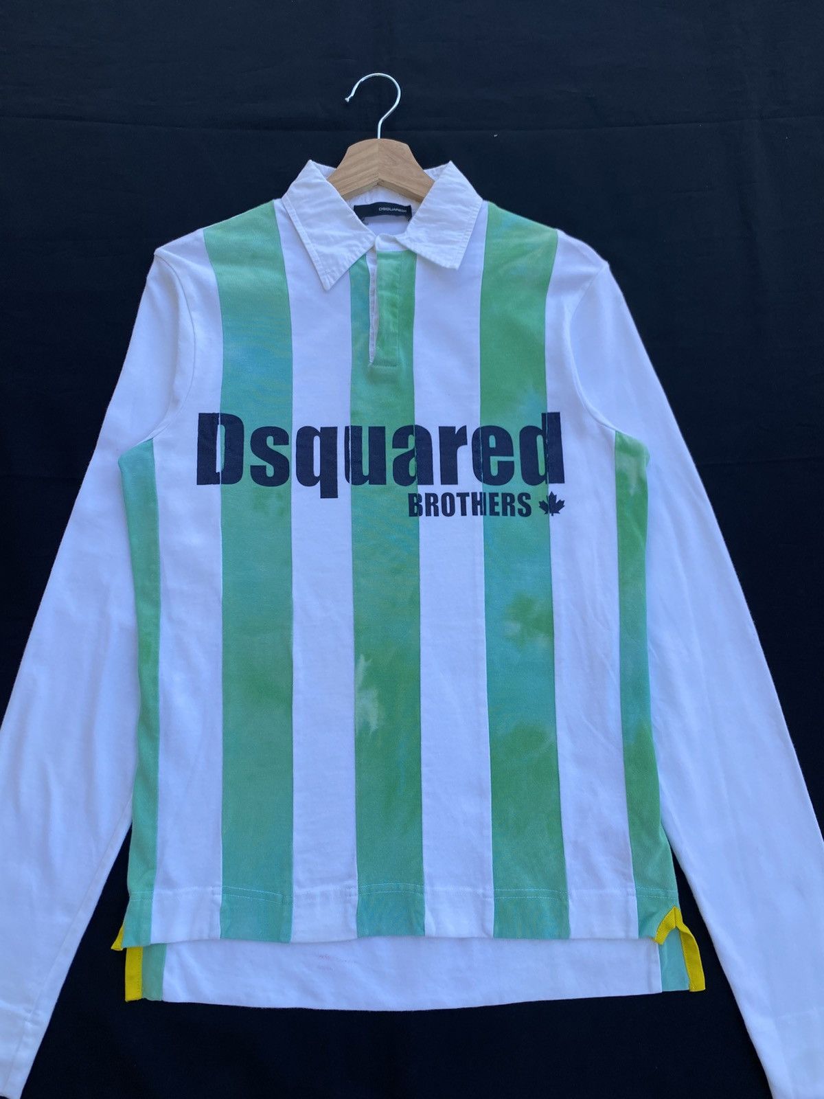 Dsquared2 Rare Dsquared Stripes Longsleeve Polo Shirt Size US S / EU 44-46 / 1 - 6 Thumbnail