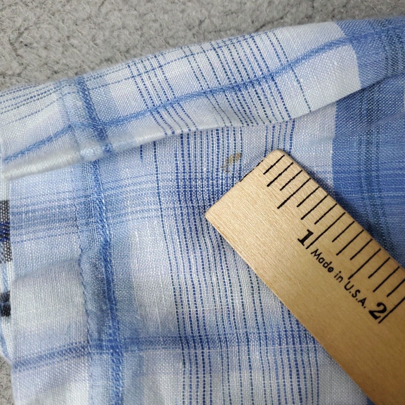 Tommy Bahama Tommy Bahama Shirt Mens M Blue Plaid Linen Button-Up Short Sleeve Hawaiian Aloha Beach Casual Shirt Mens Size US M / EU 48-50 / 2 - 4 Thumbnail