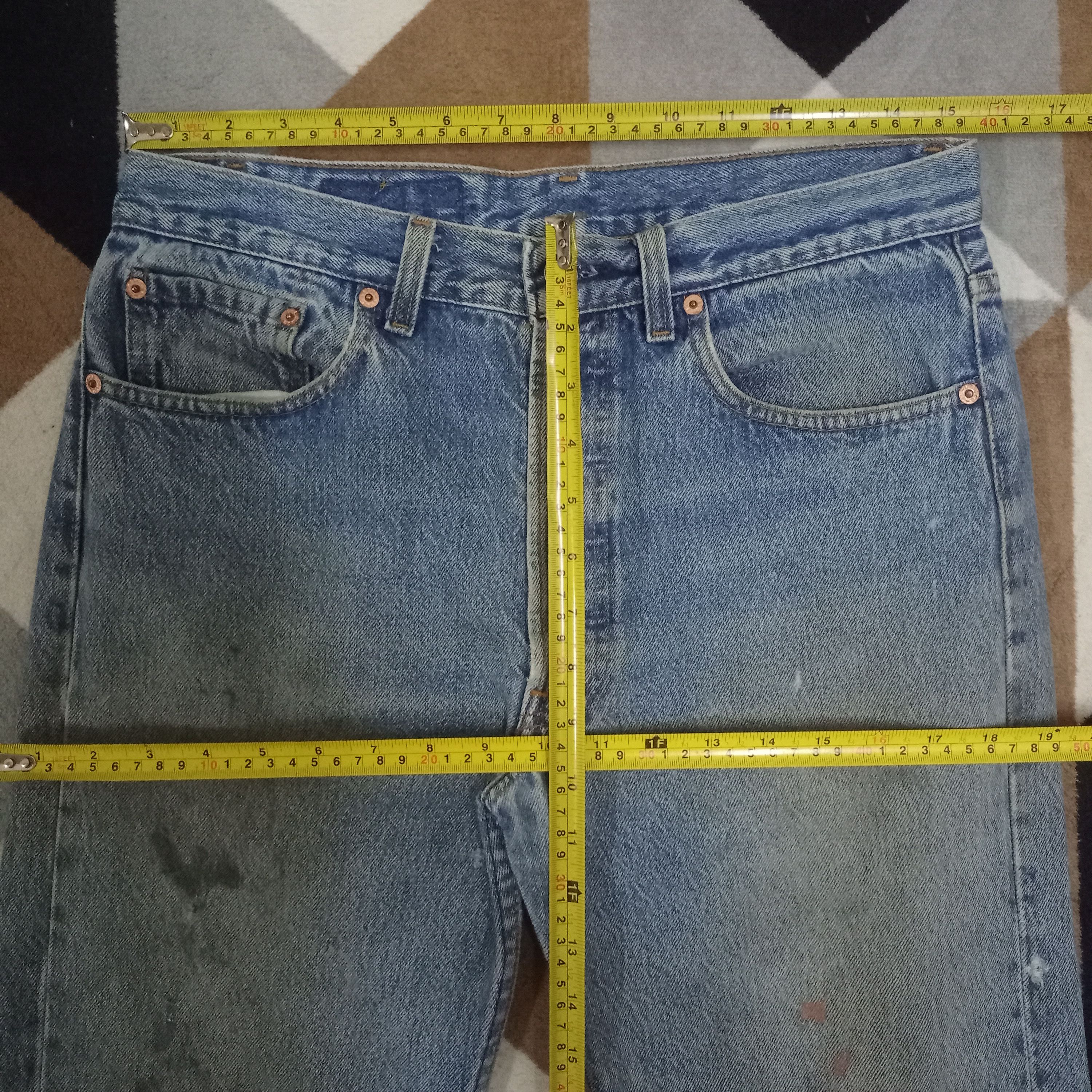 Levi's Vintage 80s Levis 501 Distressed Loose Style Thrashed Jeans Size US 31 - 15 Thumbnail