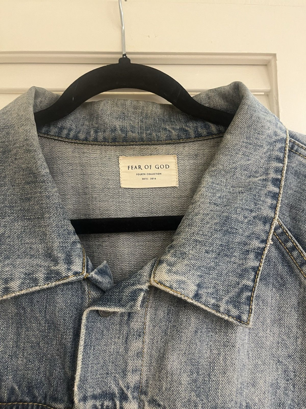 Fear of God Fourth Collection Denim Trucker Jacket Size US XL / EU 56 / 4 - 3 Thumbnail