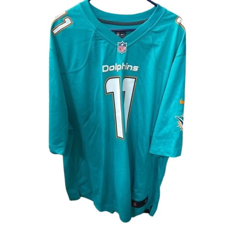Nike Vintage Nike Miami Dolphins Mike Wallace #11 Football Jersey Size US XXL / EU 58 / 5 - 1 Thumbnail