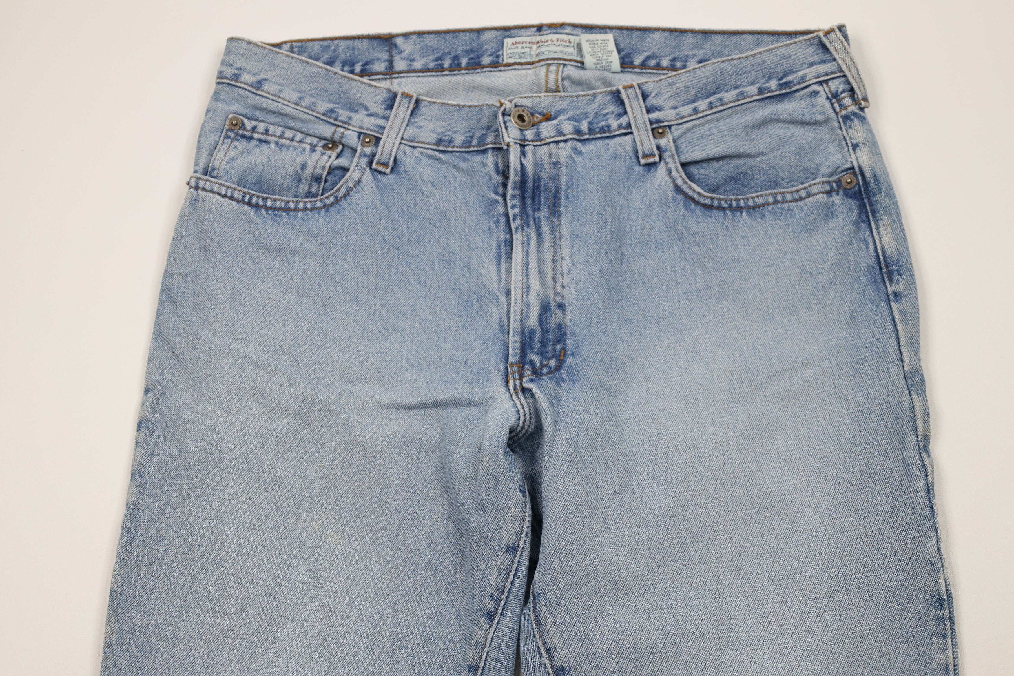 Abercrombie & Fitch Vintage 90s Y2K Abercrombie & Fitch Flare Wide Leg Jeans USA Size 34" / US 12 / IT 48 - 2 Thumbnail