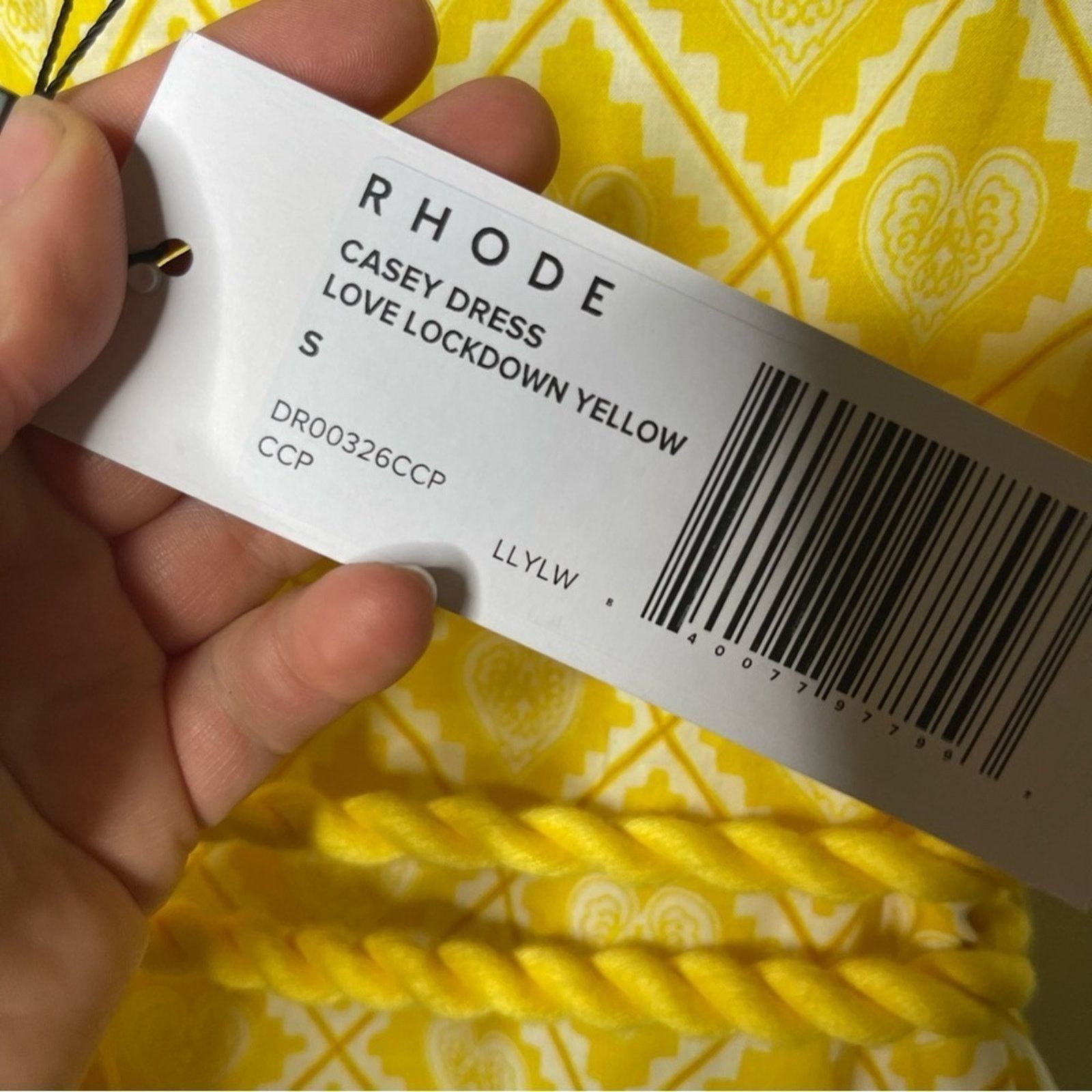 RHODE NWT RHODE Casey Dress in Love Lockdown Yellow sz S Size S / US 4 / IT 40 - 11 Thumbnail