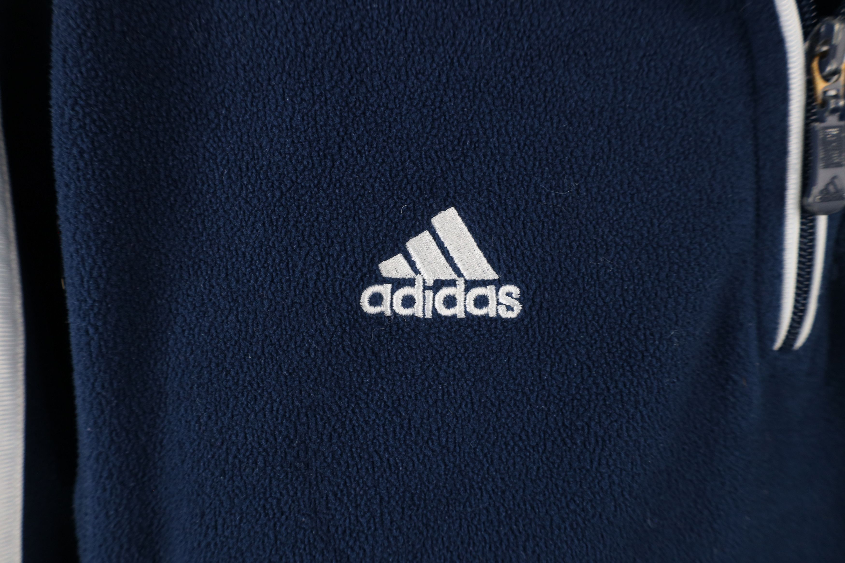 Adidas Vintage Adidas Notre Dame University Half Zip Fleece Sweater Size US L / EU 52-54 / 3 - 6 Thumbnail