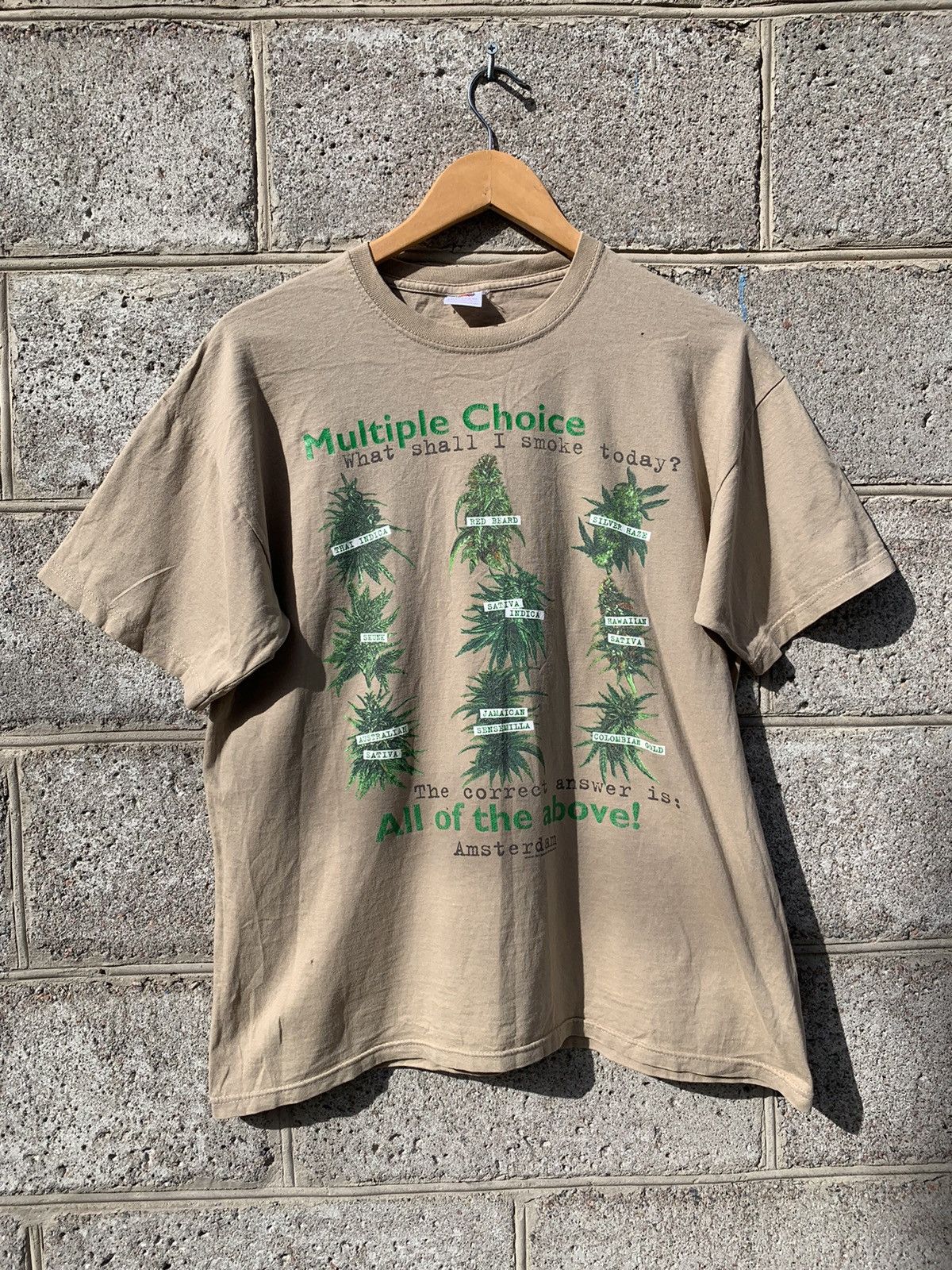 Vintage Vintage Marijuana Weed Humor tee streetwear T shirt Size US M / EU 48-50 / 2 - 1 Thumbnail