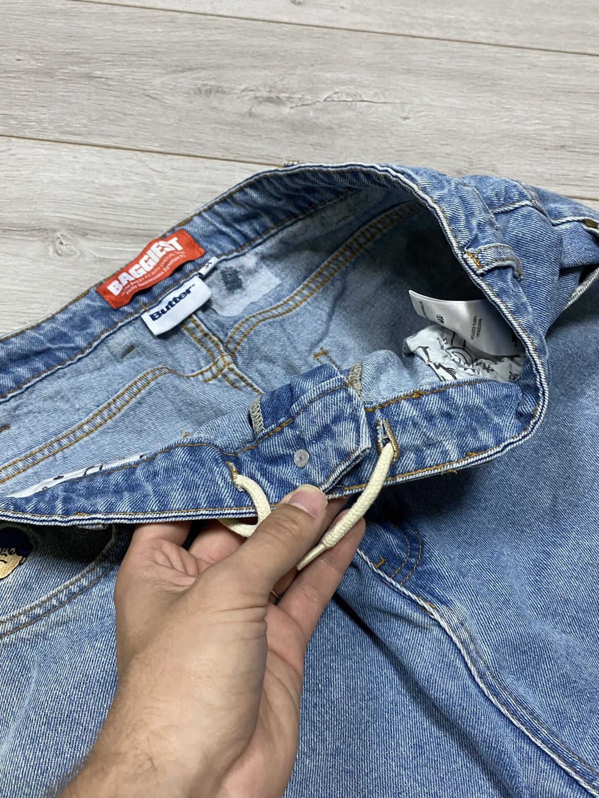 Vintage butter baggiest Wide jeans skate y2k Size US 34 / EU 50 - 6 Thumbnail