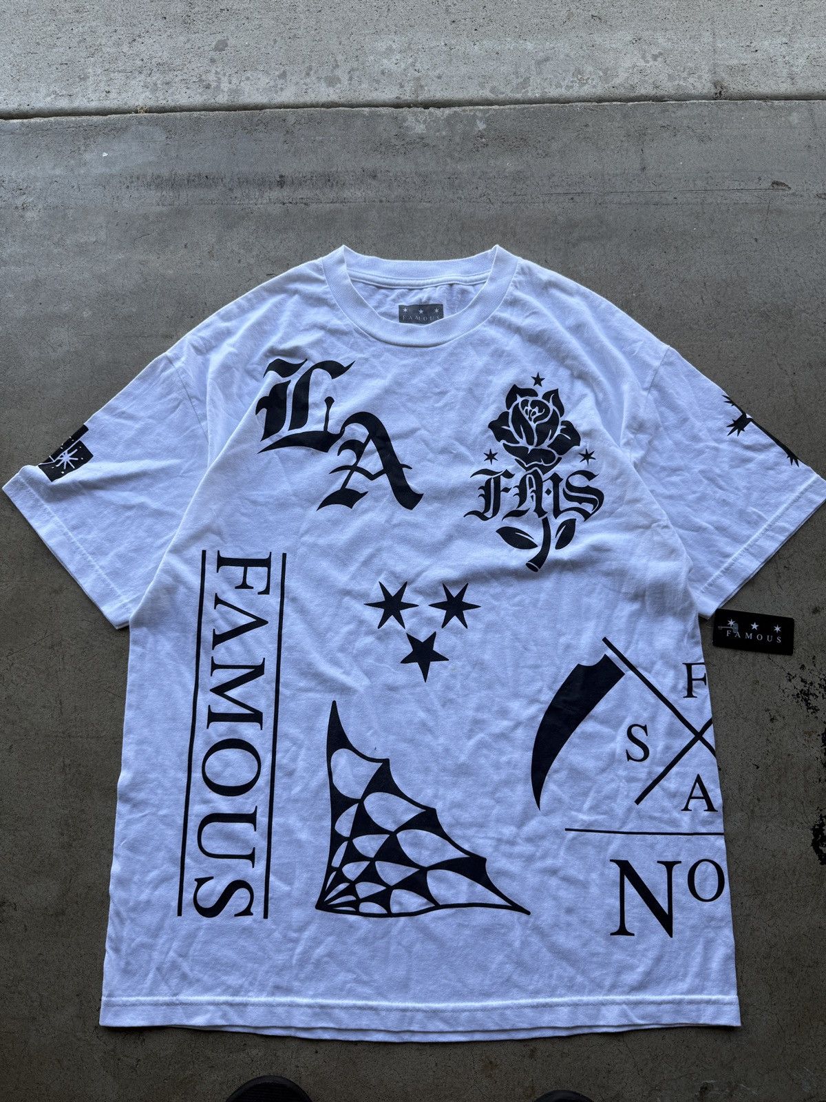 Famous Stars And Straps × Vintage Vintage Y2k Famous shirt Size US XL / EU 56 / 4 - 1 Thumbnail