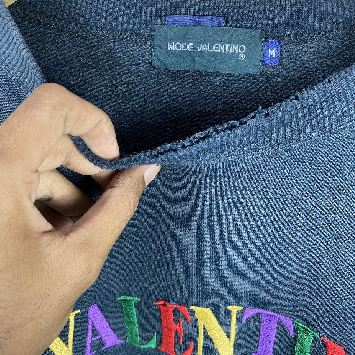 VINTAGE VALENTINO MODE SPELLOUT MULTICOLOR SWEATSHIRT