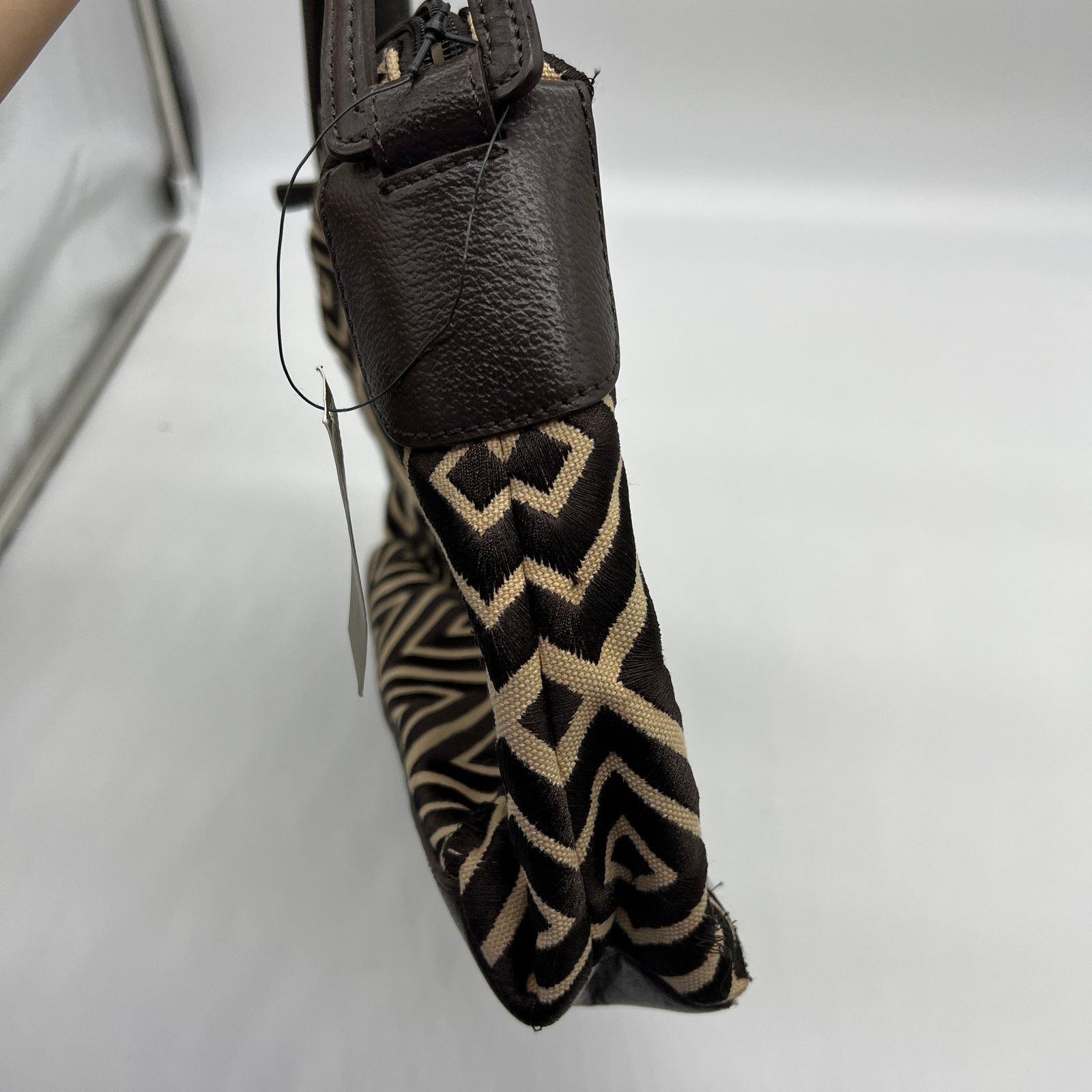 Other Adrienne Vittadini Geometric Canvas Embroidered Bag Size ONE SIZE - 12 Thumbnail