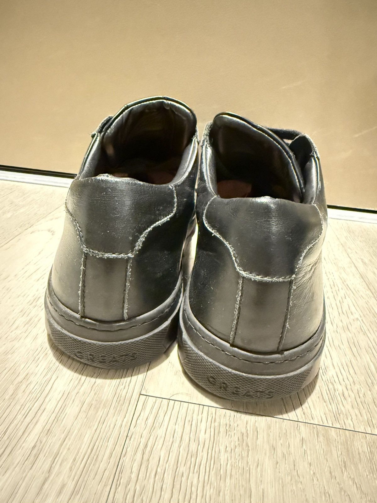 Greats The Royale Leather Sneakers - Triple Black Size US 10.5 / EU 43-44 - 4 Thumbnail