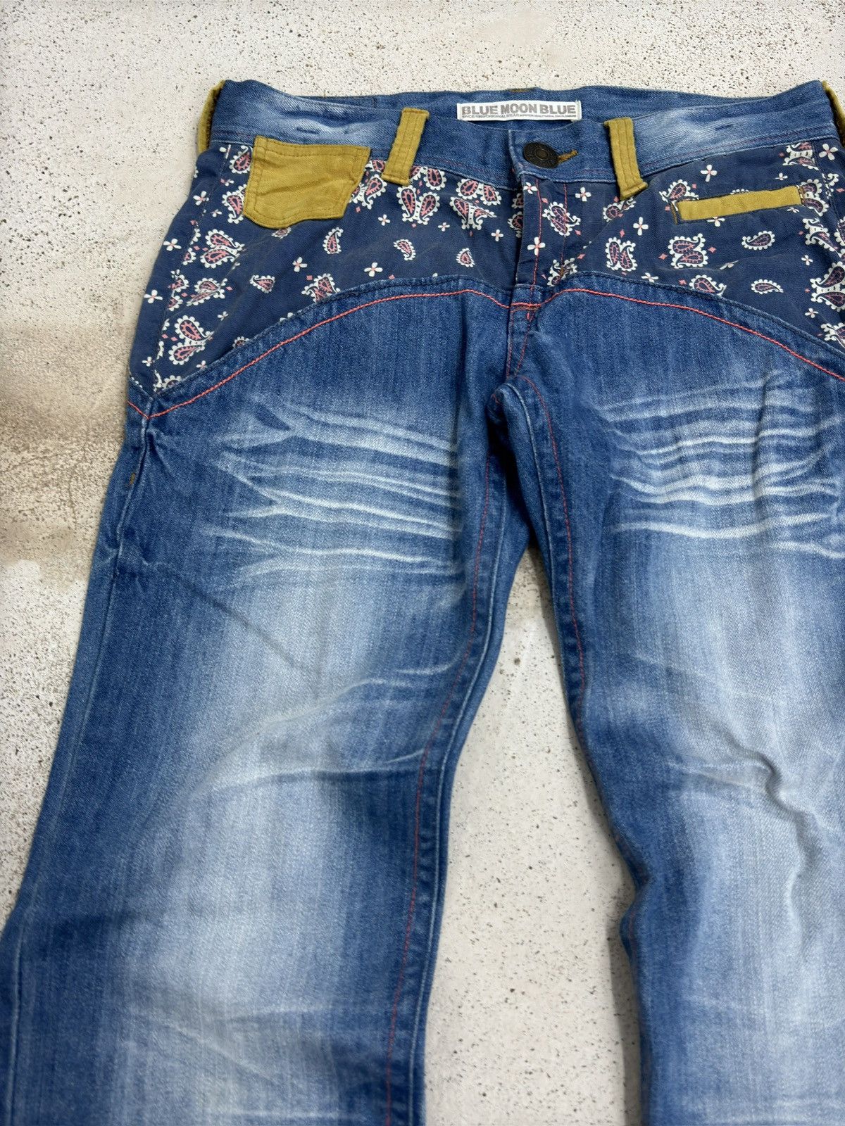 Hysteric Glamour Vintage Blue Moon Blue 90s Blue Moon Club Paisley Pocket Size US 32 / EU 48 - 4 Thumbnail