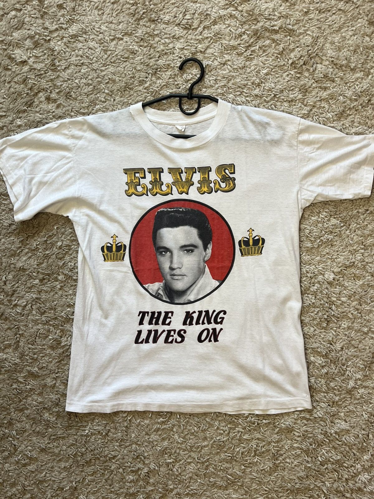 Band Tees Vintage 80’s Elvis Presley the king lives on t-shirr Size US L / EU 52-54 / 3 - 1 Thumbnail
