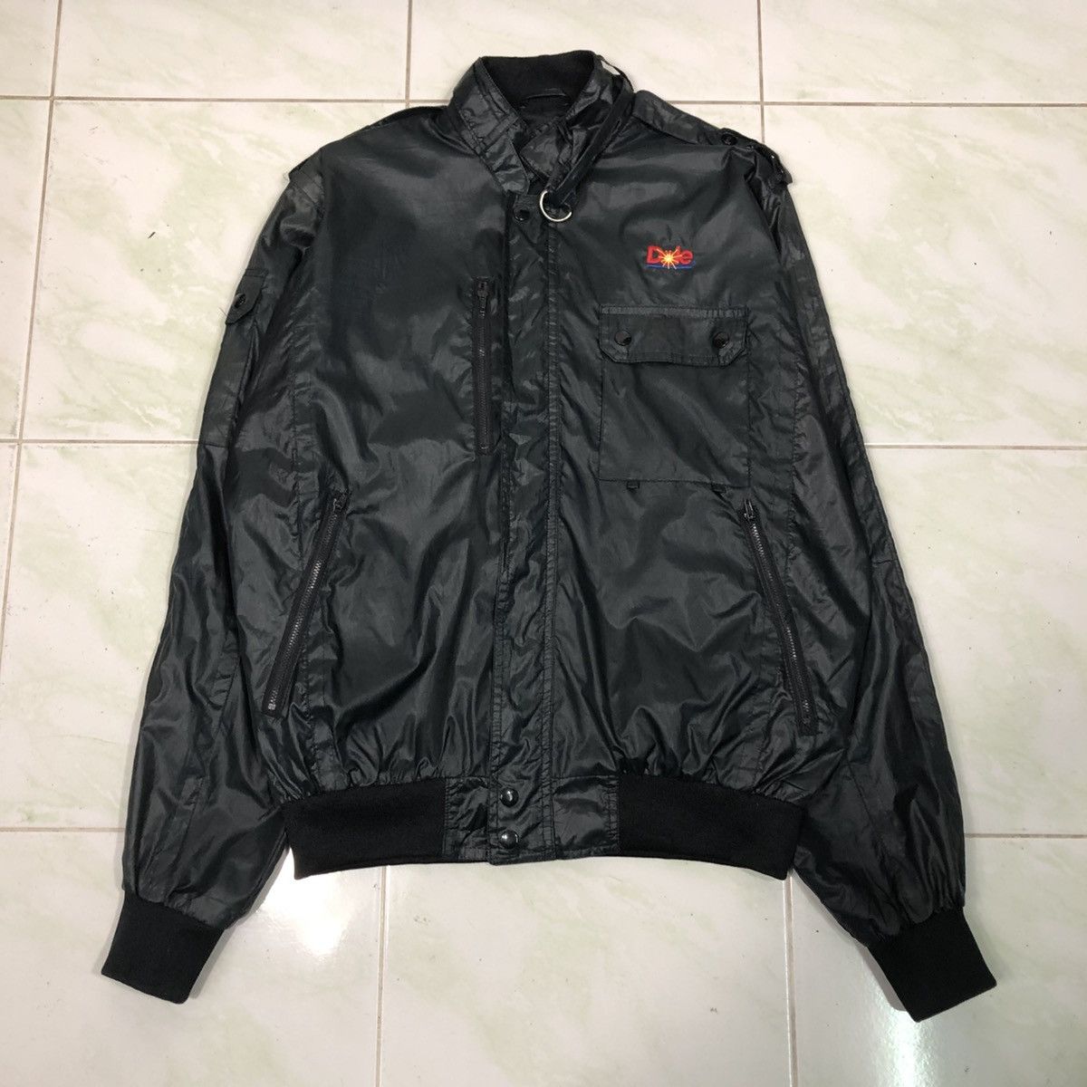 DUKE + DEXTER 💥VINTAGE SATIN BOMBER JACKET DOLE SMALL PONY Size US S / EU 44-46 / 1 - 1 Thumbnail