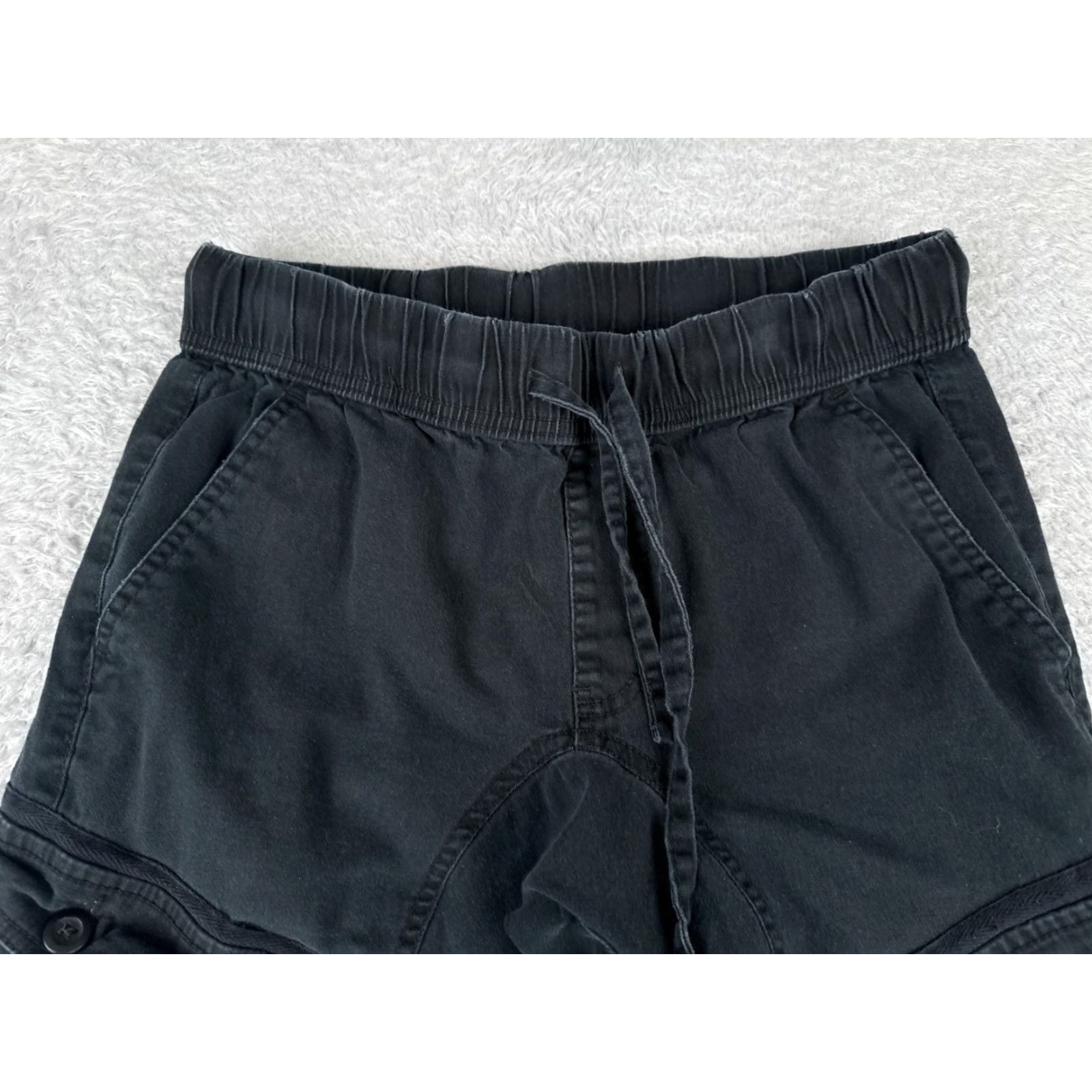Cotton On Cotton On Womens Jeans Pants Tapered Cargo Black Cotton Blend 90s Army Style Smal 30x26 Size 28" / US 6 / IT 42 - 4 Thumbnail