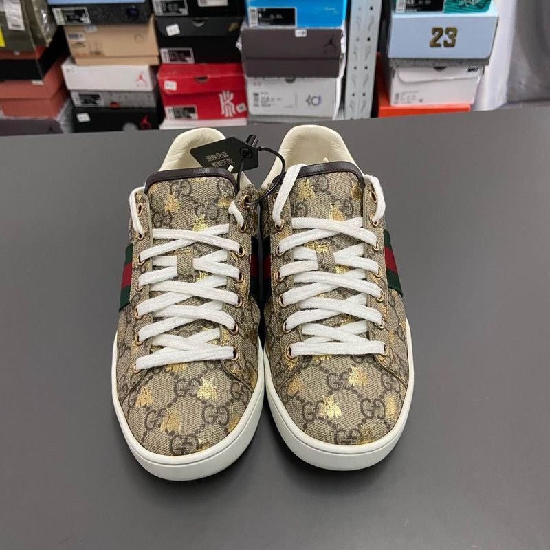 Gucci Gucci Stylish Low-Top Sneakers in Dark Wood - Size US 6.5 / EU 39-40 - 2 Thumbnail