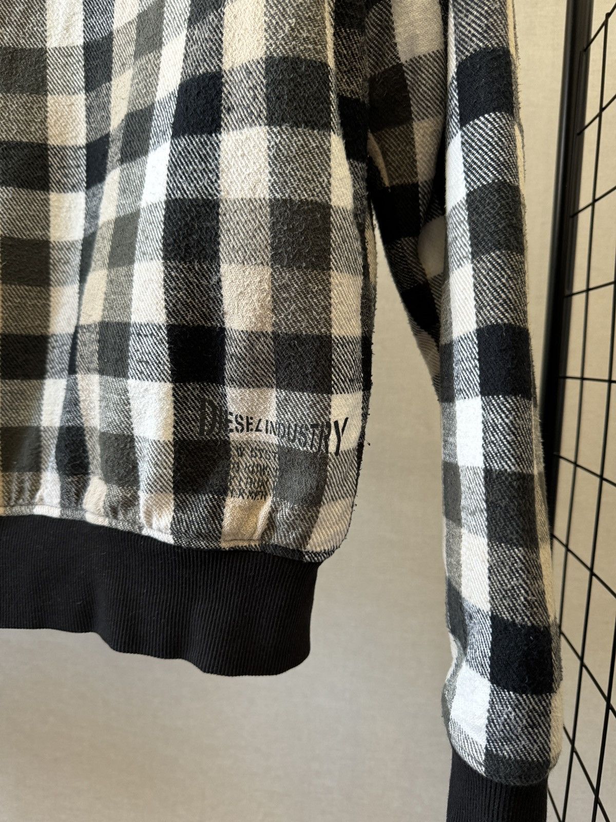 Diesel Diesel vintage y2k checkered flannel lined full zip jacket Size US L / EU 52-54 / 3 - 23 Thumbnail