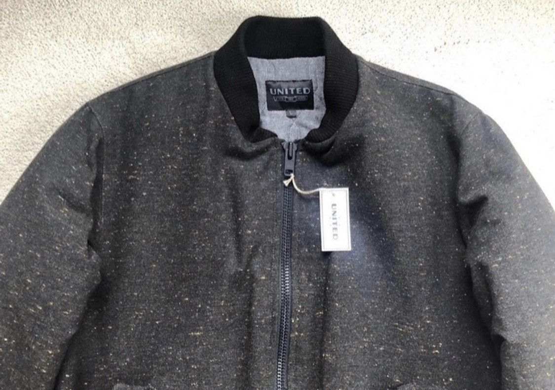image of United Stock Dry Goods Olive Nep Bomber Jacket, Men's (Size Large)