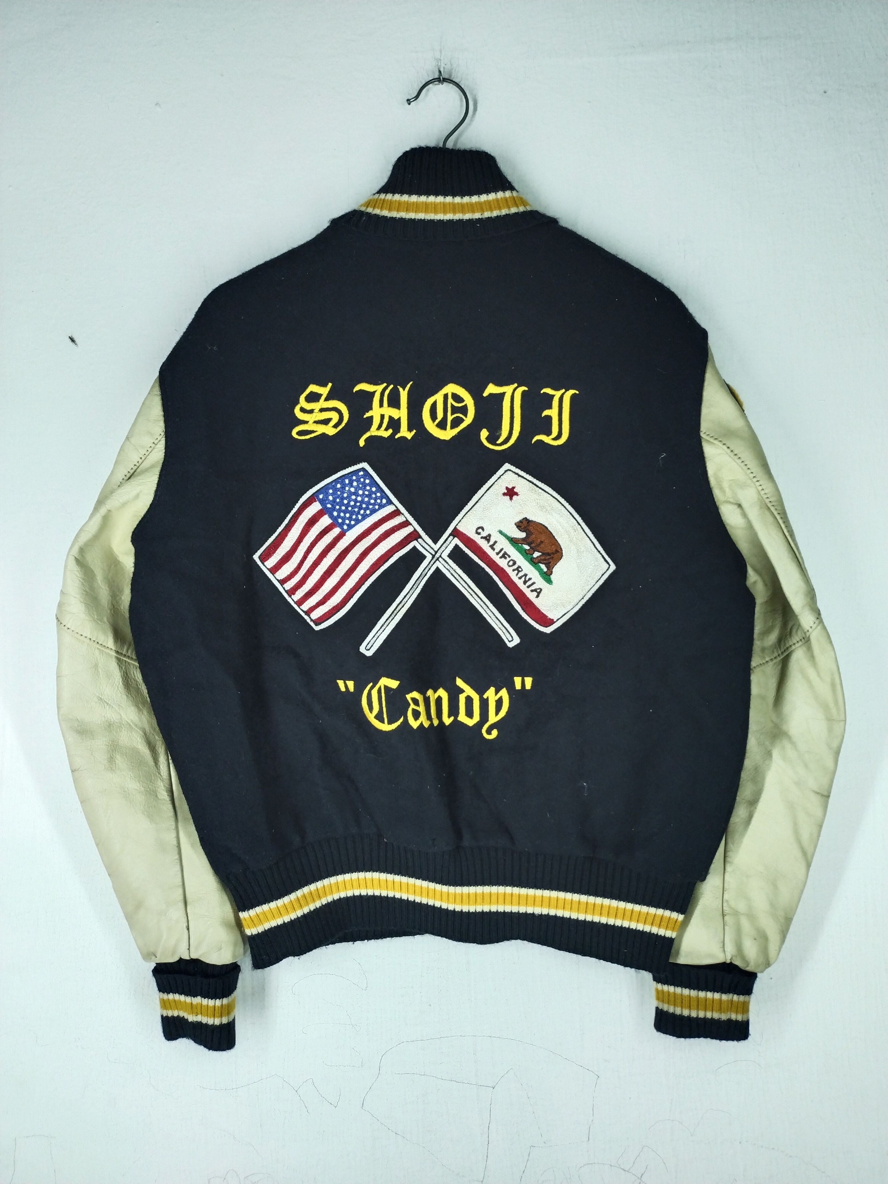 Delong Vintage Shojt Candy Delong Leather Leather/Wool Jacket Size US M / EU 48-50 / 2 - 7 Thumbnail