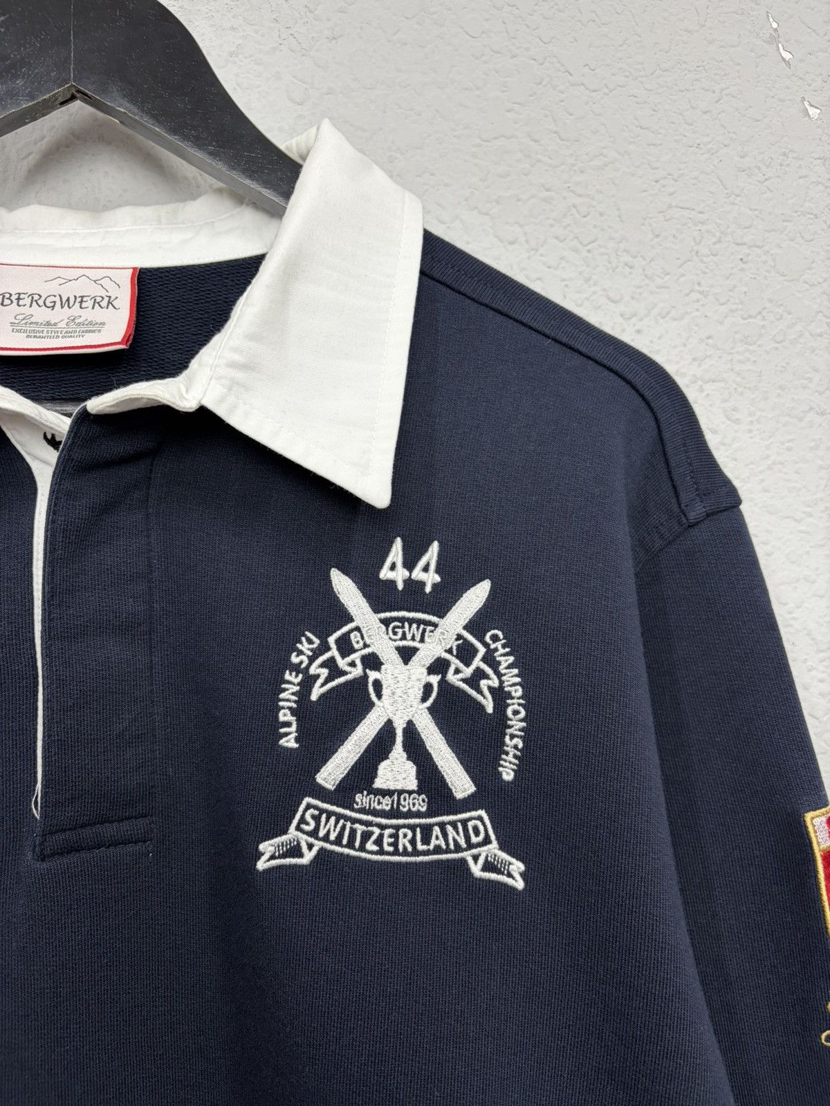 POST ARCHIVE FACTION (PAF) Limited Edition Bergwerk Alpine Rugby Switzerland Chmp Patch Size US XL / EU 56 / 4 - 9 Thumbnail