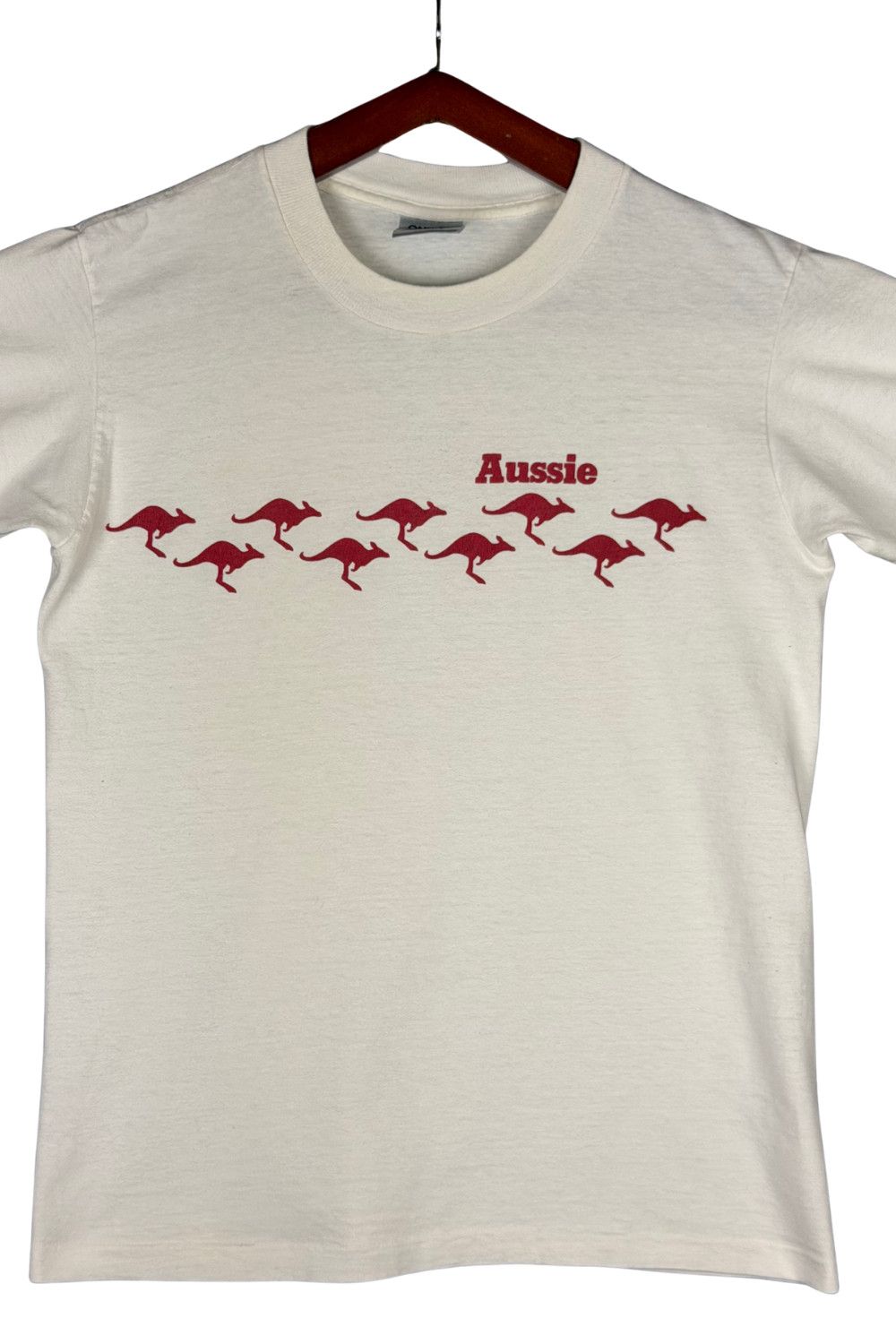 Vintage 90s Aussie Kangaroo Graphic Tee Oneita Minimal T-Shirt Size US M / EU 48-50 / 2 - 4 Thumbnail