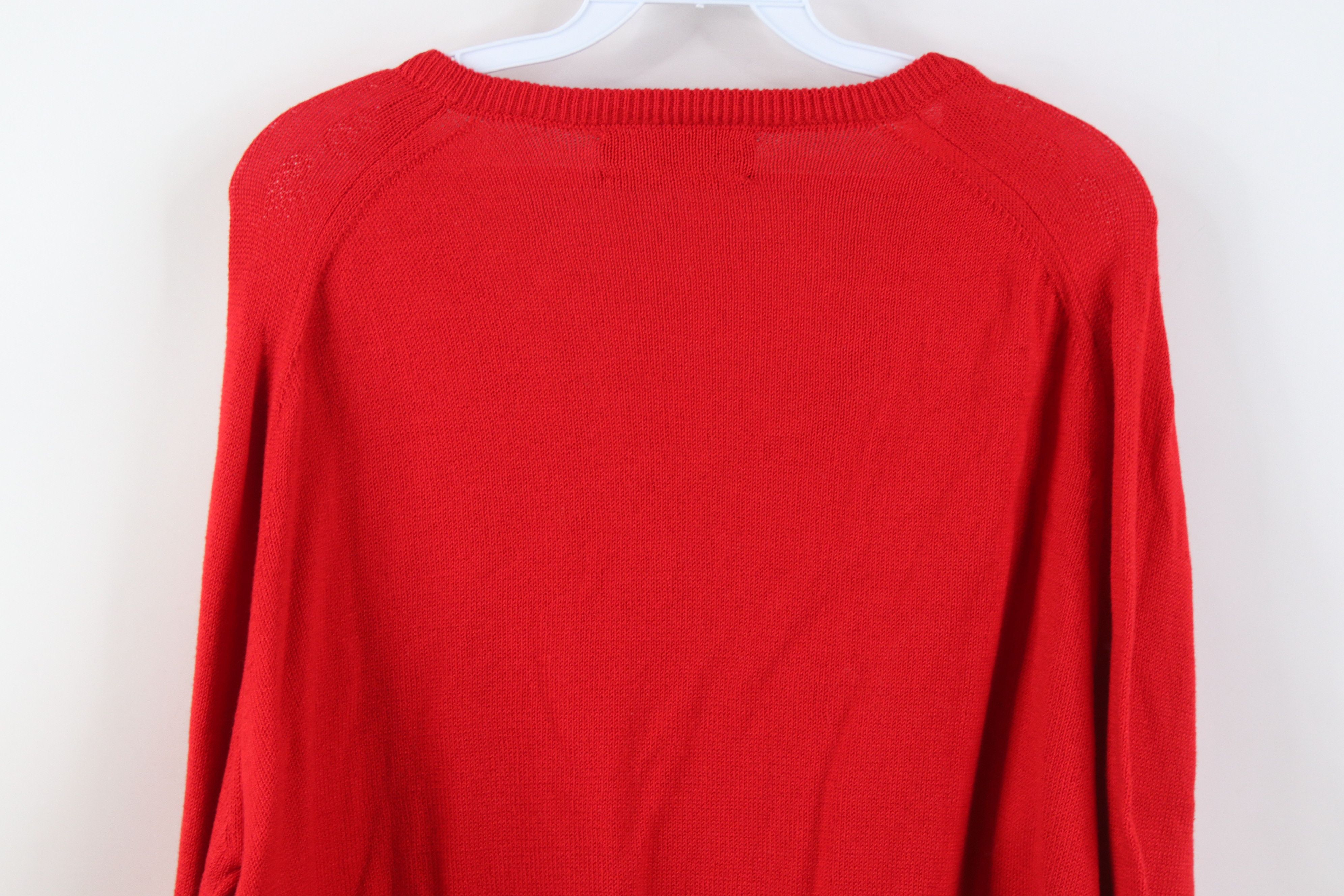 Vintage Vintage 70s Tahoe Golf Resort Knit V-Neck Sweater Red USA Size US M / EU 48-50 / 2 - 12 Thumbnail