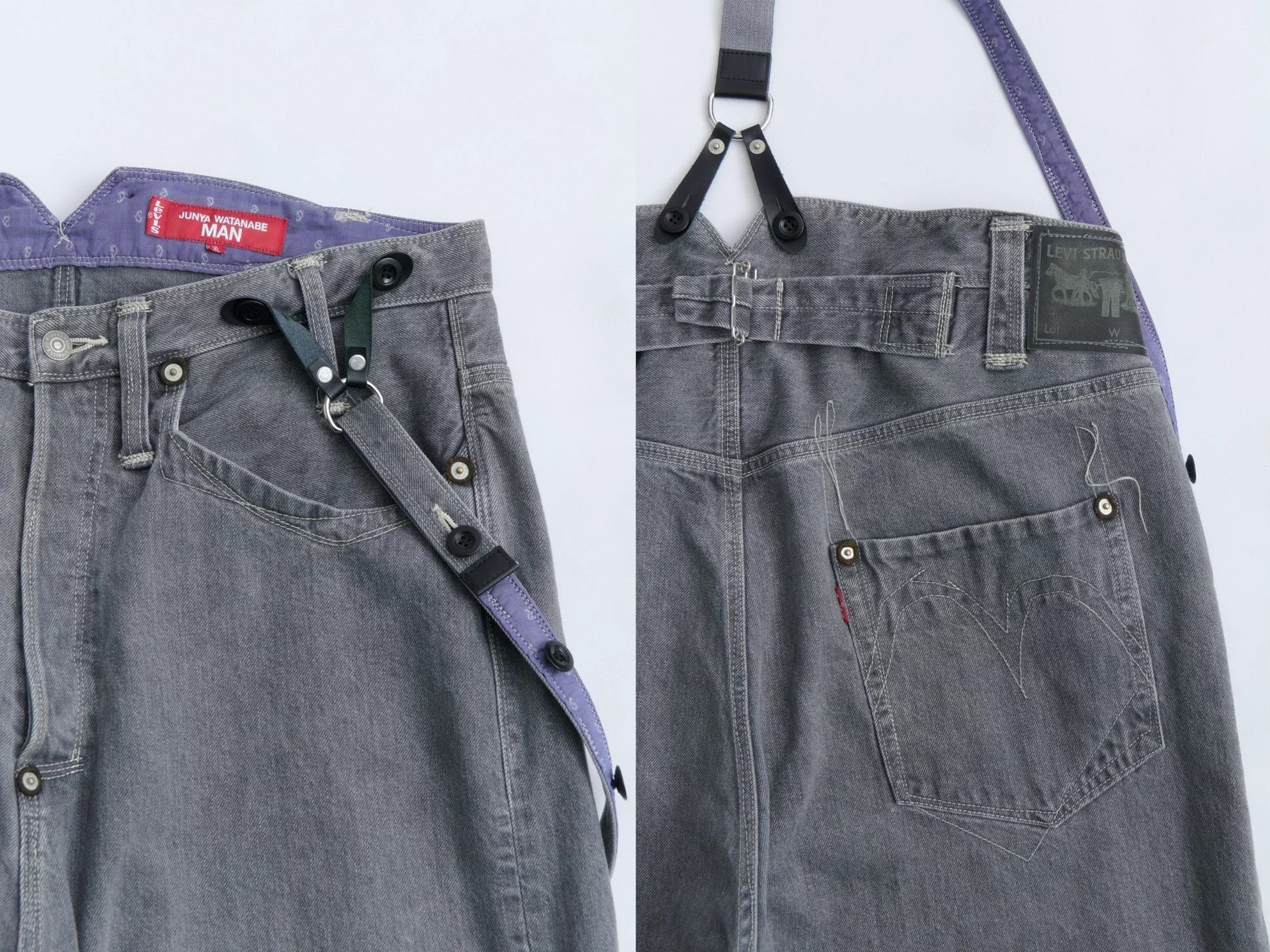 Junya Watanabe Junya Watanabe x Levi's Suspender Denim Cement Gray Size US 36 / EU 52 - 8 Thumbnail