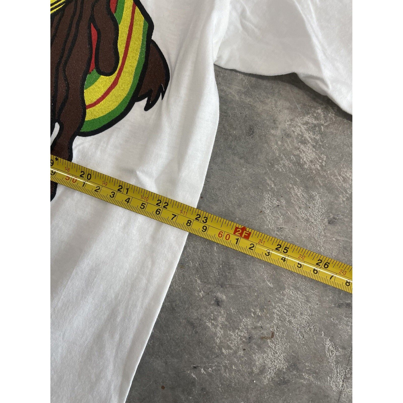 Vintage VTG 90s TAZ BUGS BUNNY RASTA JAMAICAN DOUBLE SIDED SHIRT WHI Size US XL / EU 56 / 4 - 7 Thumbnail