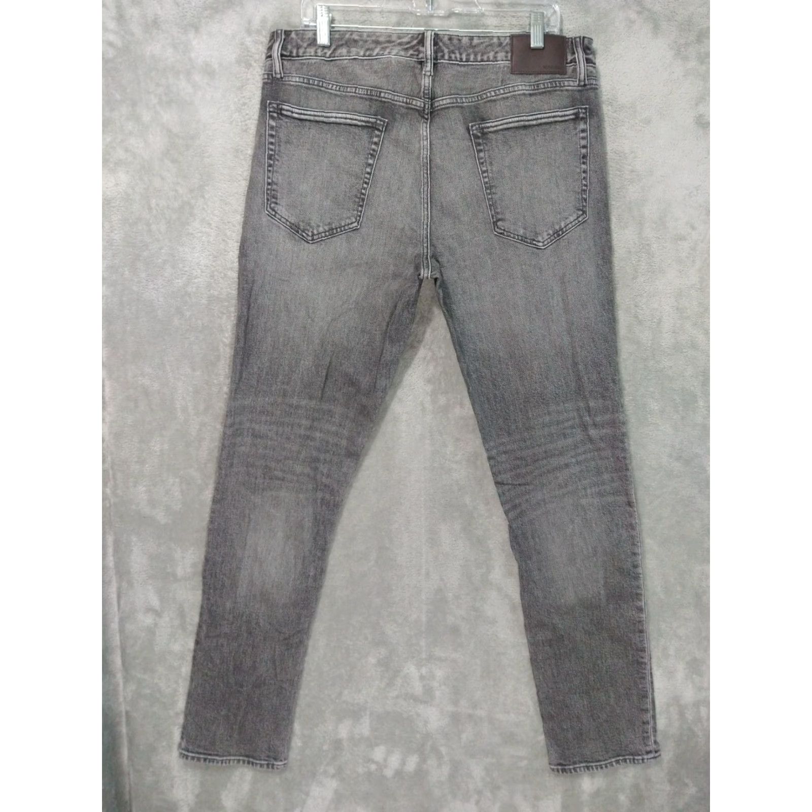 Bonobos Bonobos Jeans Mens 33x34 Denim Black Mid Rise Slim Tailored Fit 5-Pocket Design Regular Inseam 34 Men Size US 33 - 2 Thumbnail