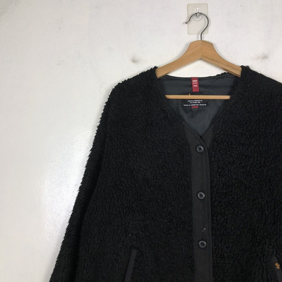 Alpha Industries 📌VINTAGE CROPPED FLEECE JACKET ALPHA INDUSTRIES Size US M / EU 48-50 / 2 - 9 Thumbnail