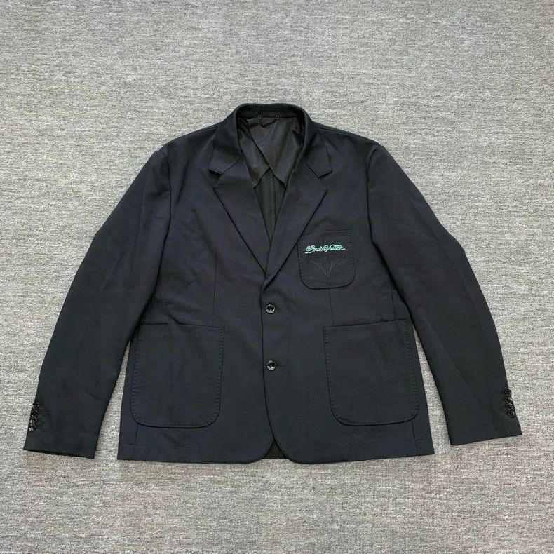 Louis Vuitton Louis Vuitton SS25 black embroidered logo jacket Size US XXL / EU 58 / 5 - 1 Thumbnail
