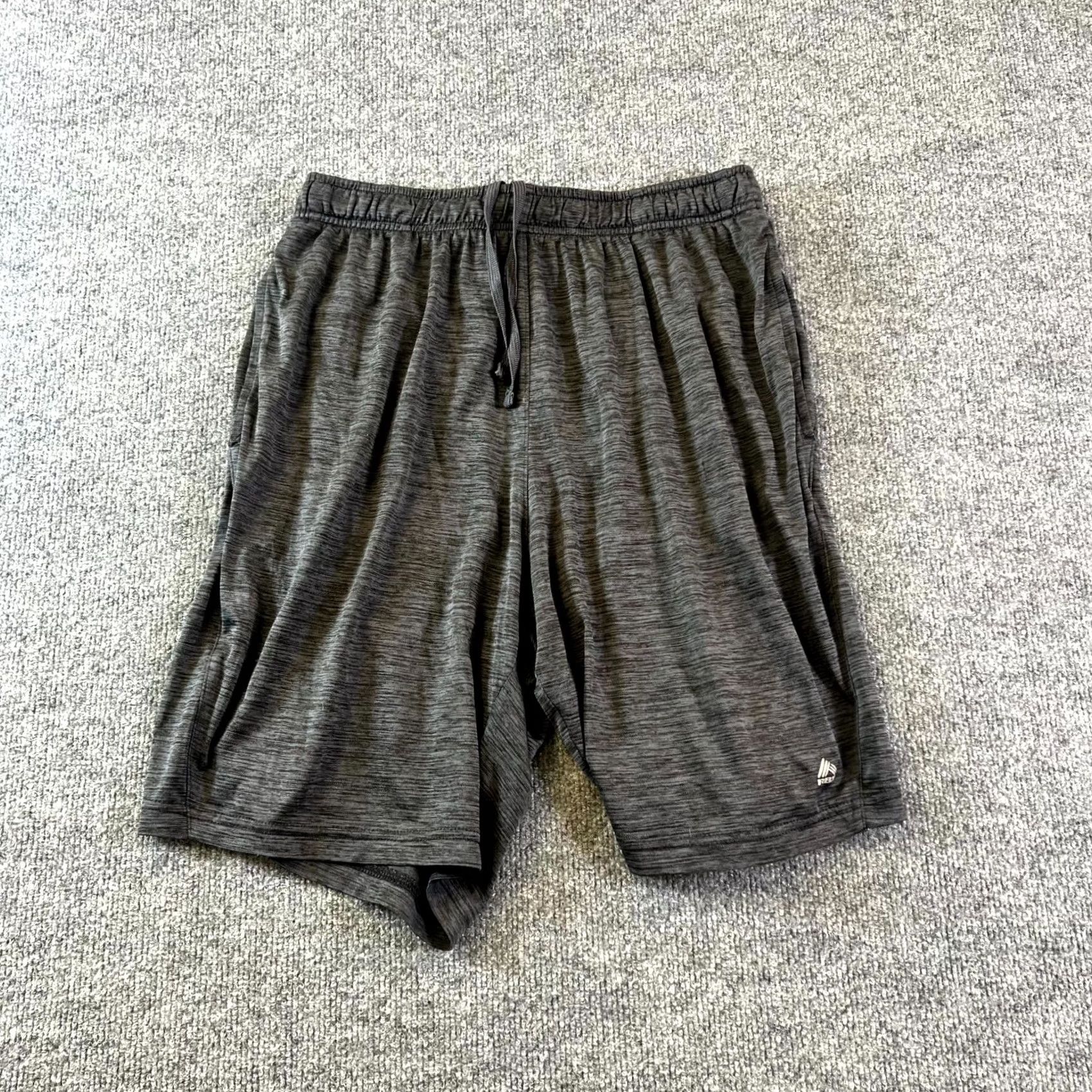 Vintage RBX Stratus Breezy Shorts Mens Medium Gray Space Dye Stretch Workout Performance Shorts Size US 31 - 2 Thumbnail