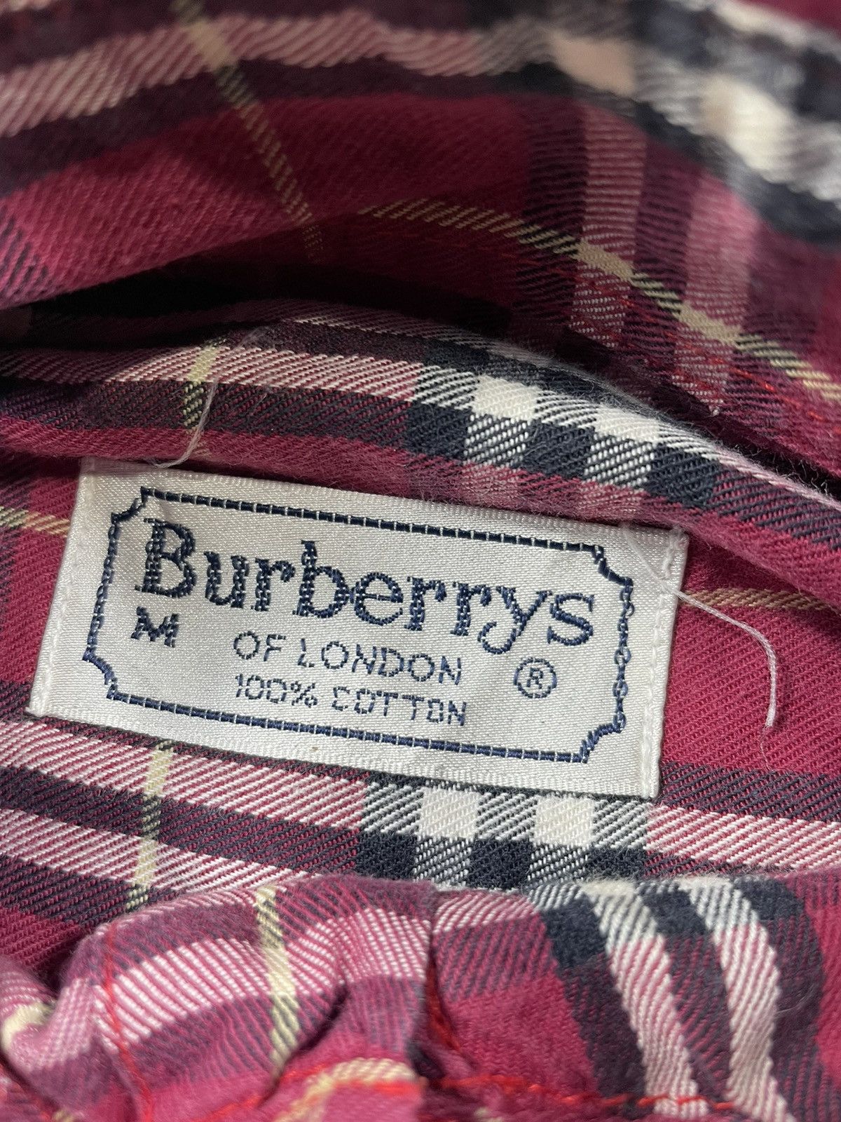 Burberry × Vintage Vintage Burberrys nova check shirt red size M to L Size US M / EU 48-50 / 2 - 6 Thumbnail
