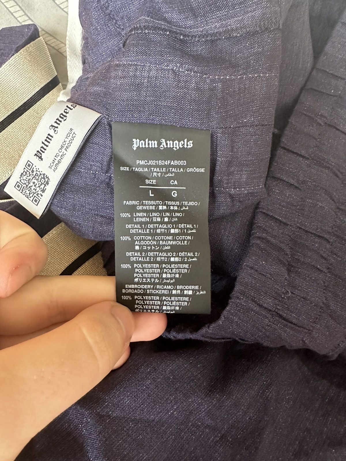 Palm Angels Palm Angels linen Track Pants Size US 36 / EU 52 - 8 Thumbnail