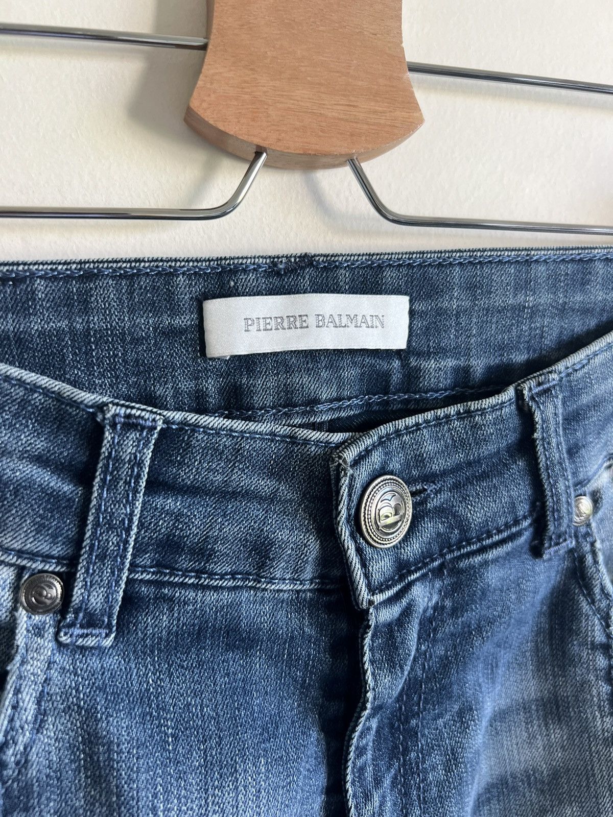 Balmain Balmain Skinny Biker Jeans 30 Hedi Slimane Skinny Pierre Size US 30 / EU 46 - 2 Thumbnail