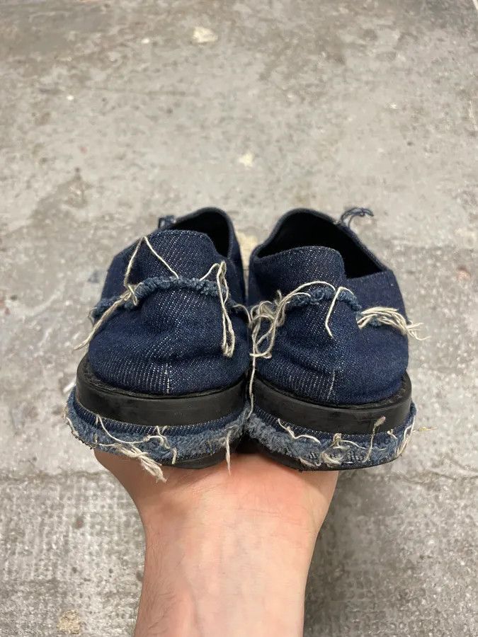 Maison Margiela Maison Margiela MM6 Blue Denim Jeans Derbys Shoes Size US 7 / EU 40 - 6 Thumbnail