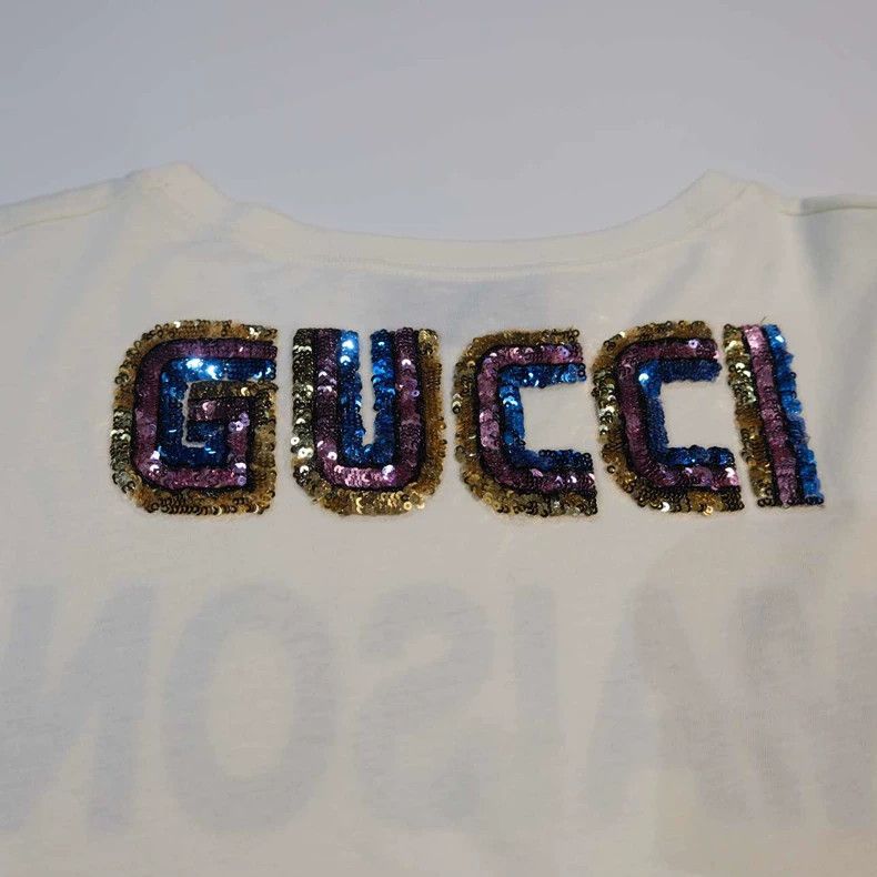 Gucci Gucci Beige printed letter short sleeves 2503-Nextarrow Size US M / EU 48-50 / 2 - 6 Thumbnail