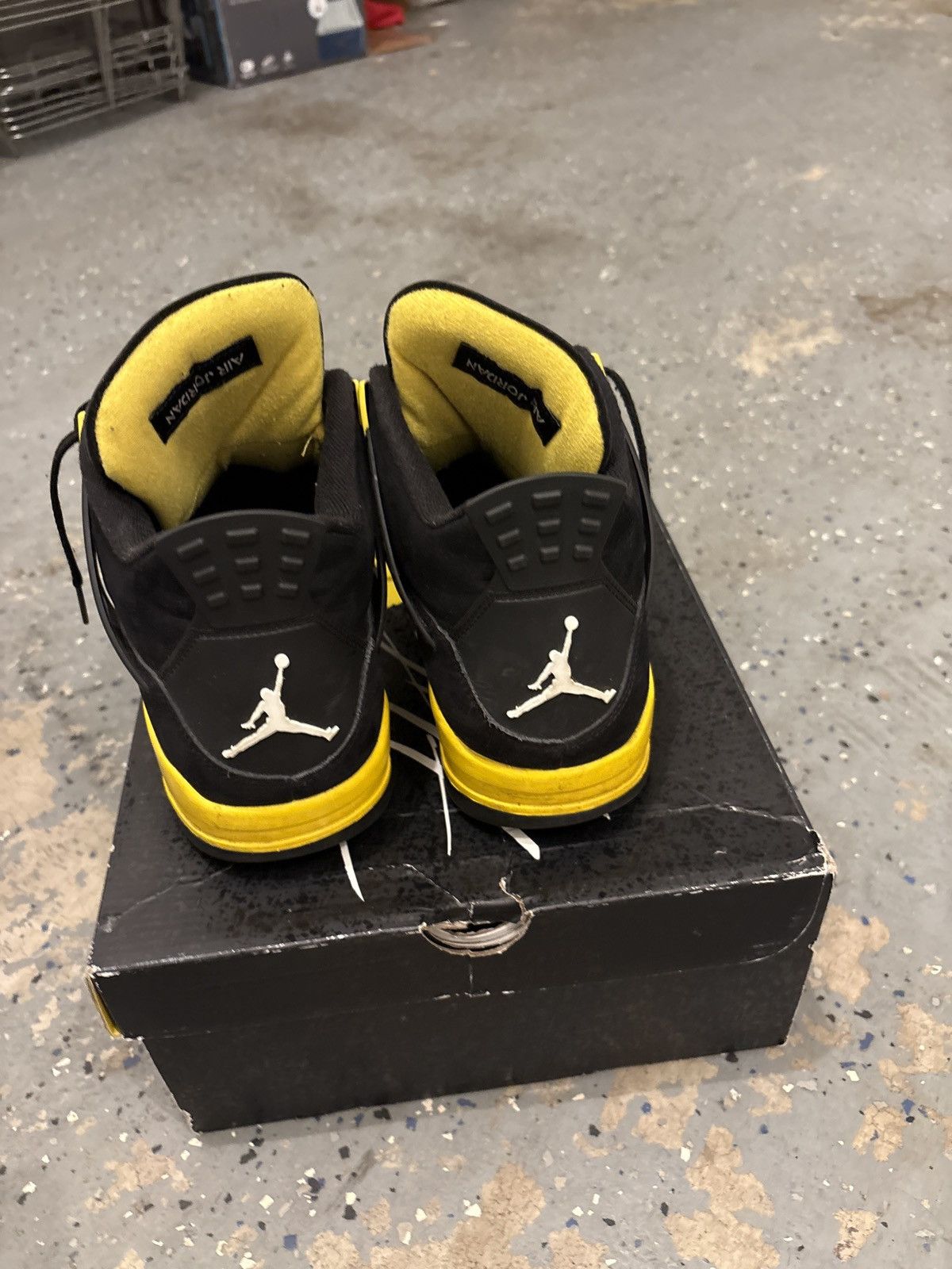 Jordan Brand Yellow Thunder 4s Size US 12 / EU 45 - 4 Thumbnail