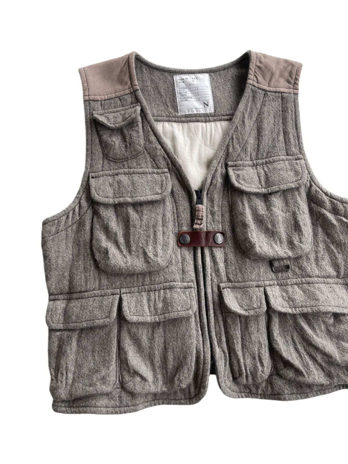 Japanese Brand RNA Inc. Wool Multipocket Tactical Vest Size US S / EU 44-46 / 1 - 4 Thumbnail